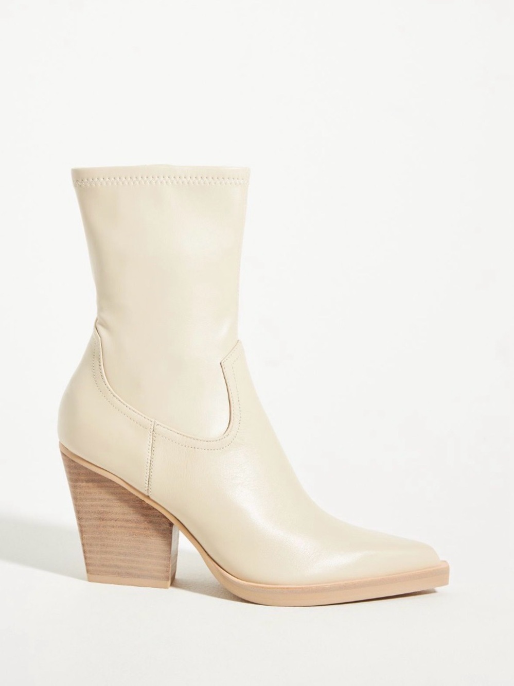 Dolce Vita Nude/cream Pointed Ankle Booties